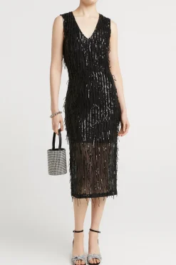 Dresses-HUSK Helena dress - Black