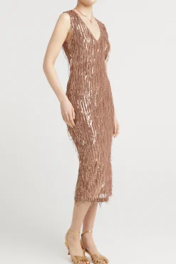 Dresses-HUSK Helena dress - Bronze