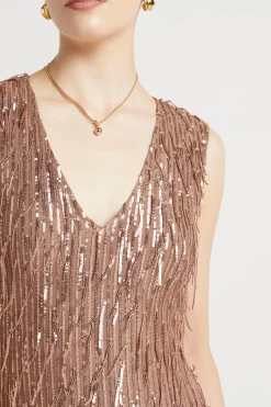 Dresses-HUSK Helena dress - Bronze