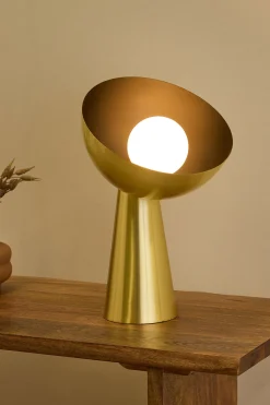 Furniture, Lighting & Mirrors-HUSK Hugh Lamp - Gold