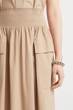 Skirts-HUSK Ingrid skirt - Camel