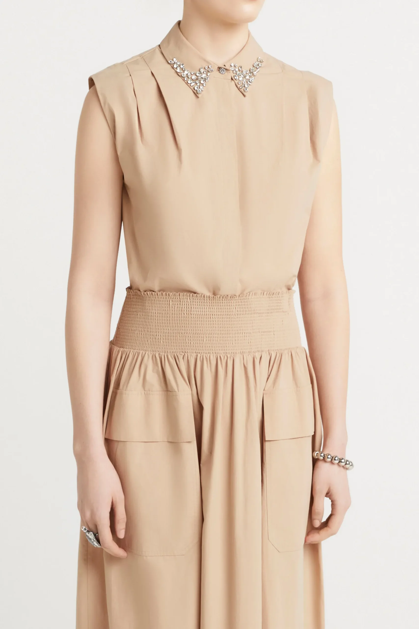 Tops-HUSK Ingrid top - Camel