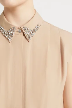 Tops-HUSK Ingrid top - Camel