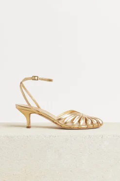 Shoes-HUSK JADE SANDAL - Brass Metalic BrassMetalic