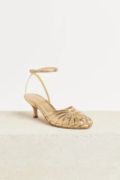 Shoes-HUSK JADE SANDAL - Brass Metalic BrassMetalic