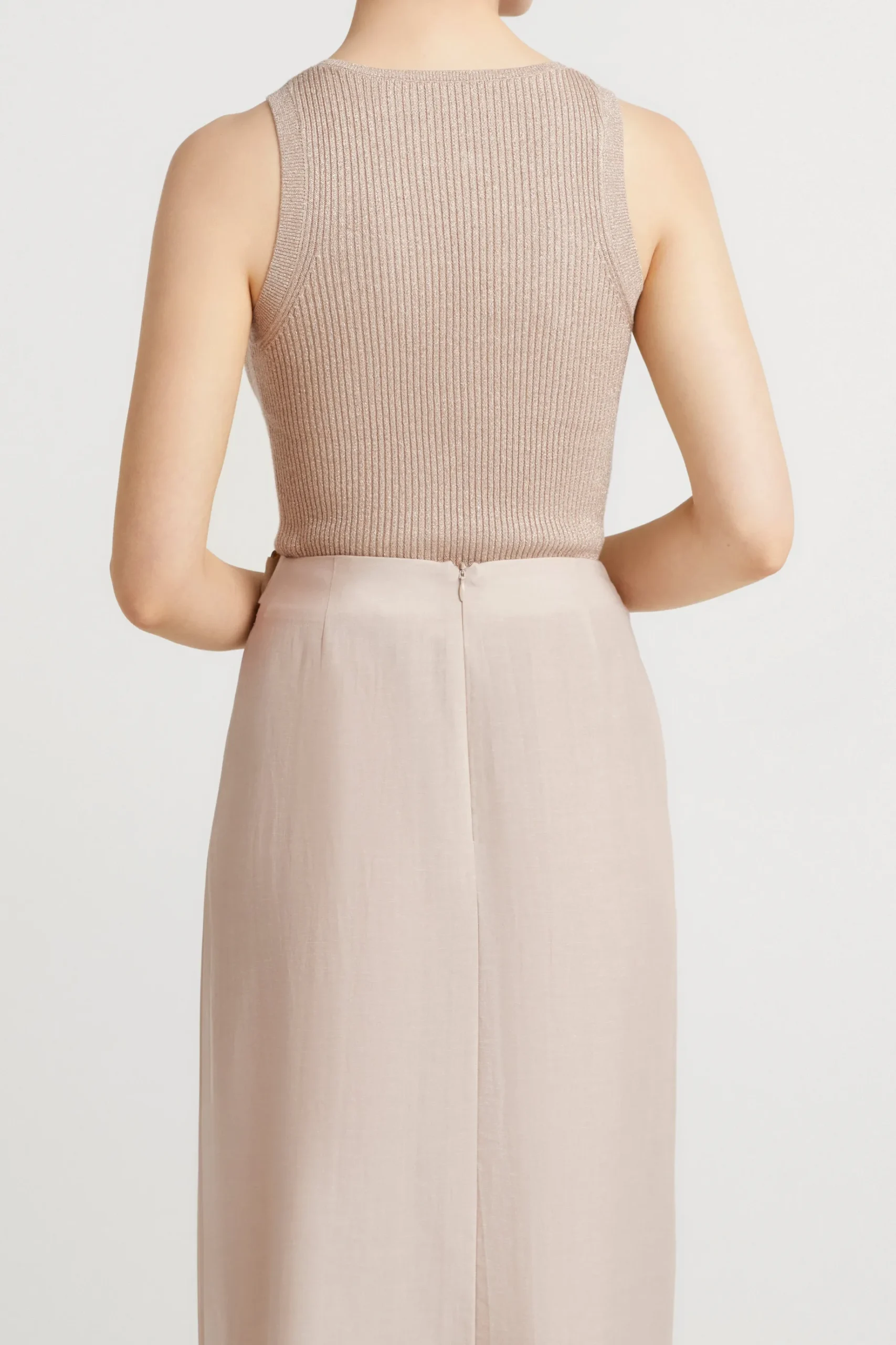 Knitwear-HUSK Keyhole Knit - Champagne
