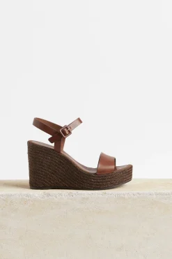 Shoes-HUSK LOLLA ESPADRILL - Chocolate