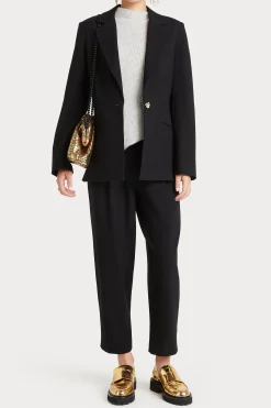 Jackets & Coats-HUSK LOTUS BLAZER - Black