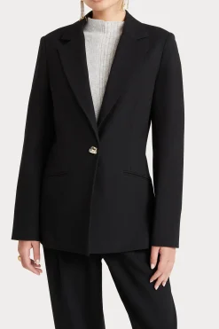 Jackets & Coats-HUSK LOTUS BLAZER - Black