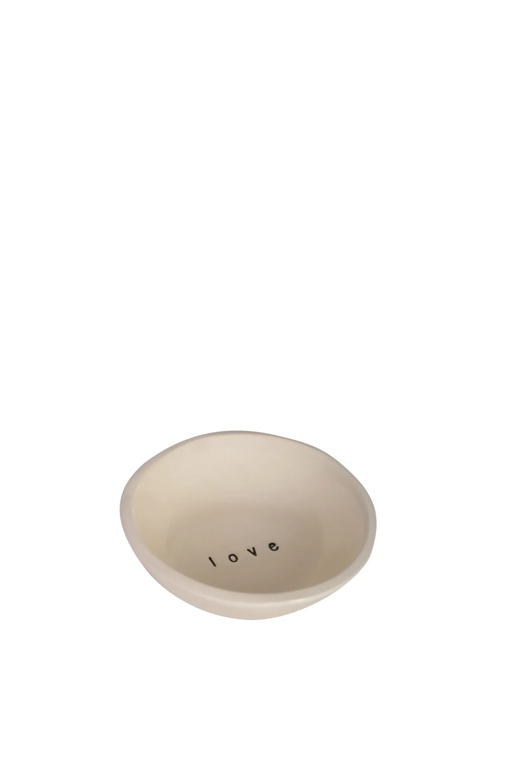 Tableware & Trays-HUSK Love Bowl - Cream