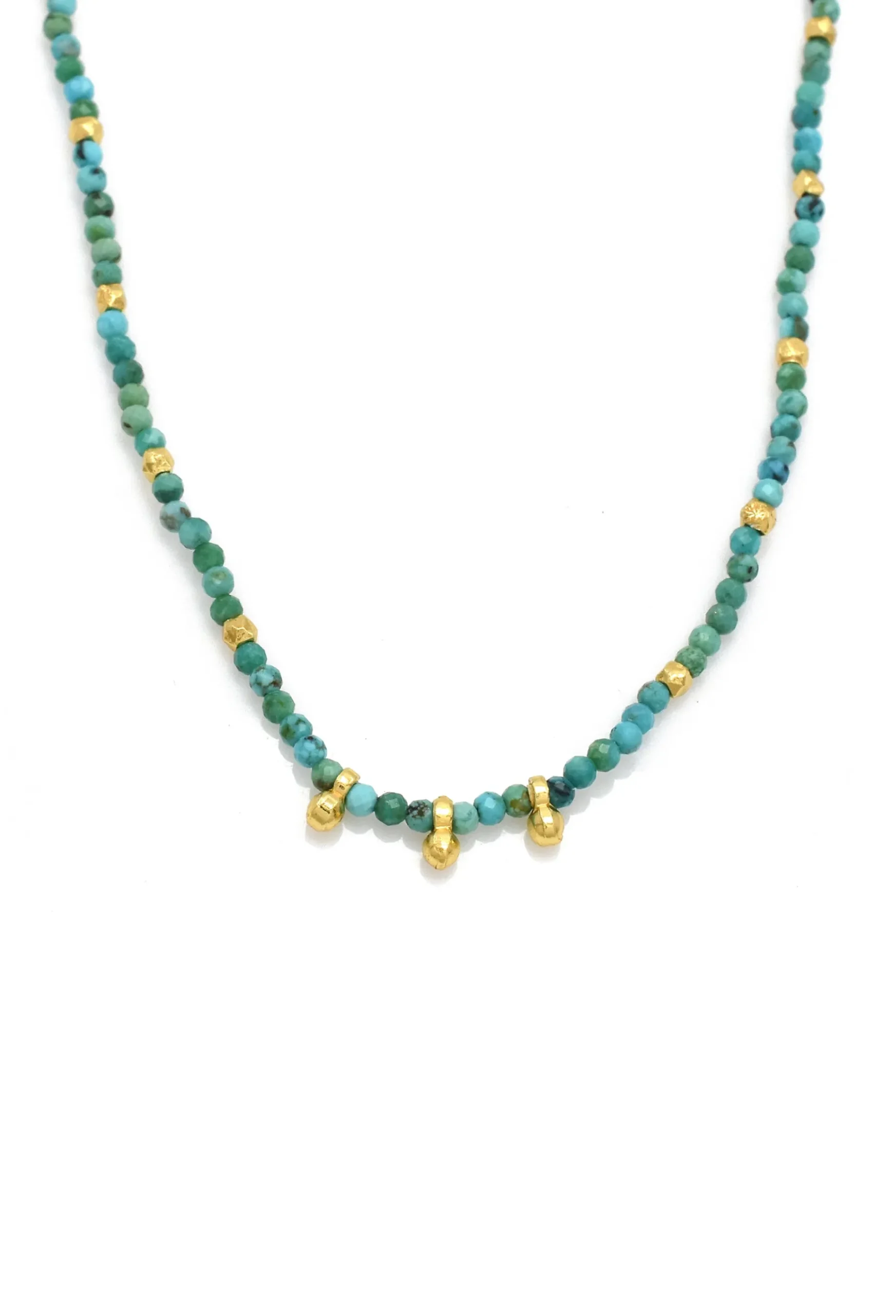 Necklaces-HUSK Luca Necklace - Turquoise