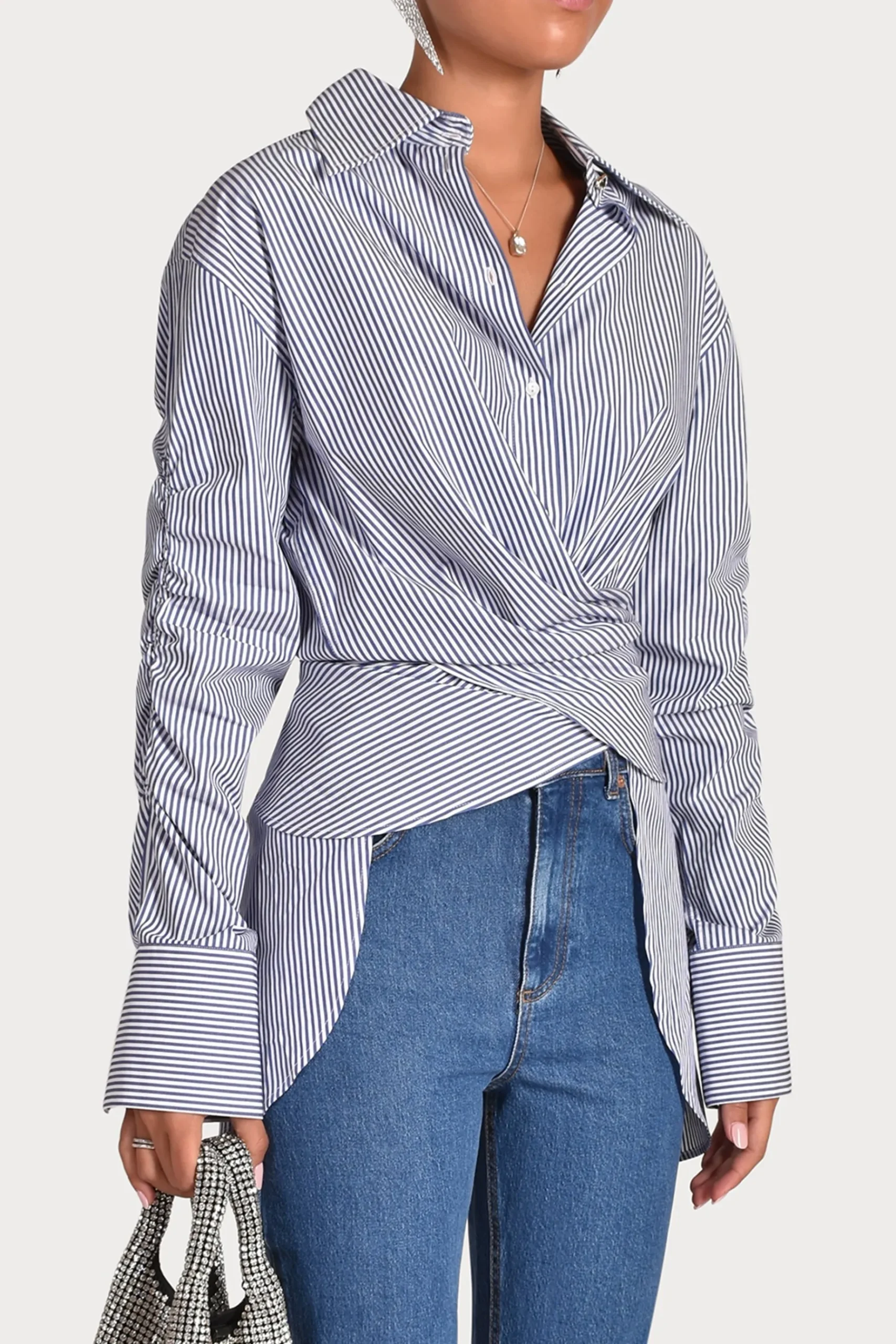 Tops-HUSK LUCA SHIRT - Blue