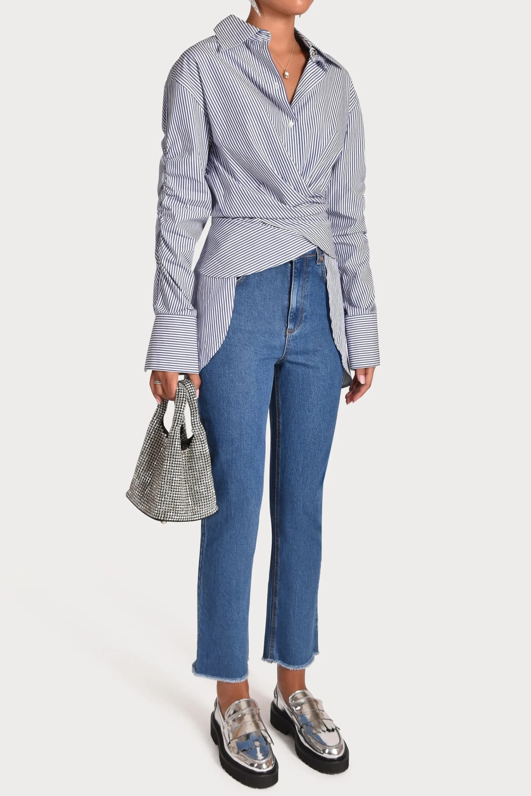 Tops-HUSK LUCA SHIRT - Blue