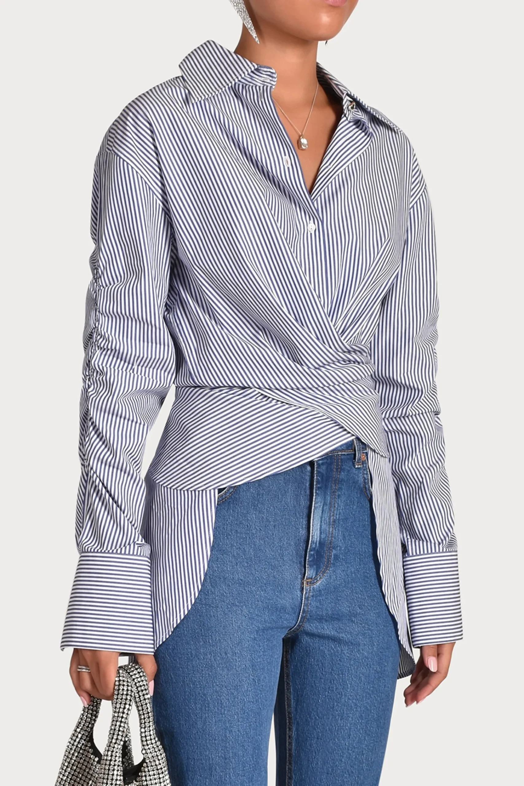 Tops-HUSK LUCA SHIRT - Blue