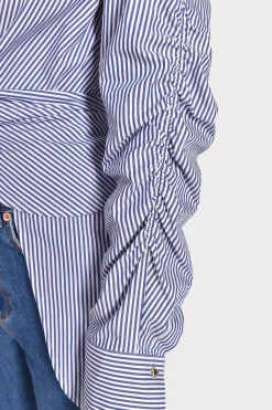 Tops-HUSK LUCA SHIRT - Blue