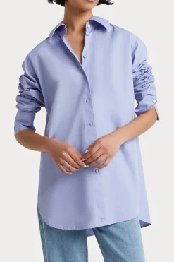 Tops-HUSK Luca shirt - Blue