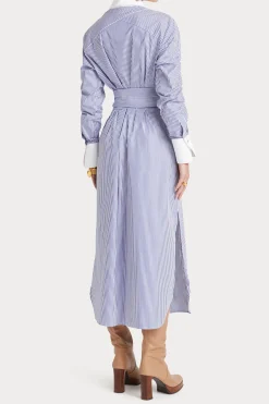 Dresses-HUSK LUCA SHIRT - Blue & White Blue&White