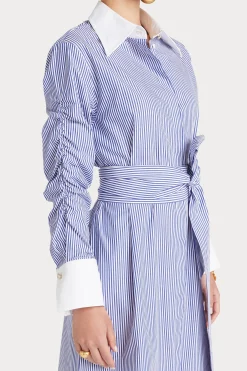 Dresses-HUSK LUCA SHIRT - Blue & White Blue&White