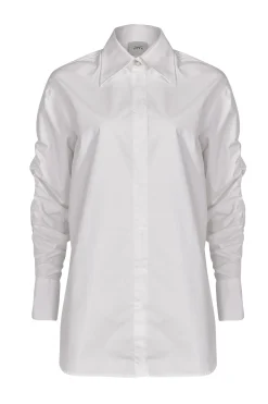 Tops-HUSK Luca shirt - White