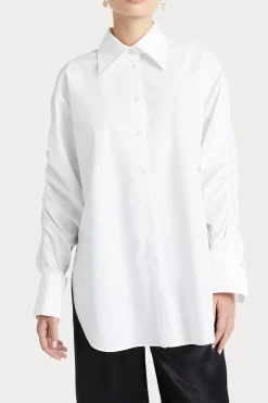 Tops-HUSK Luca shirt - White