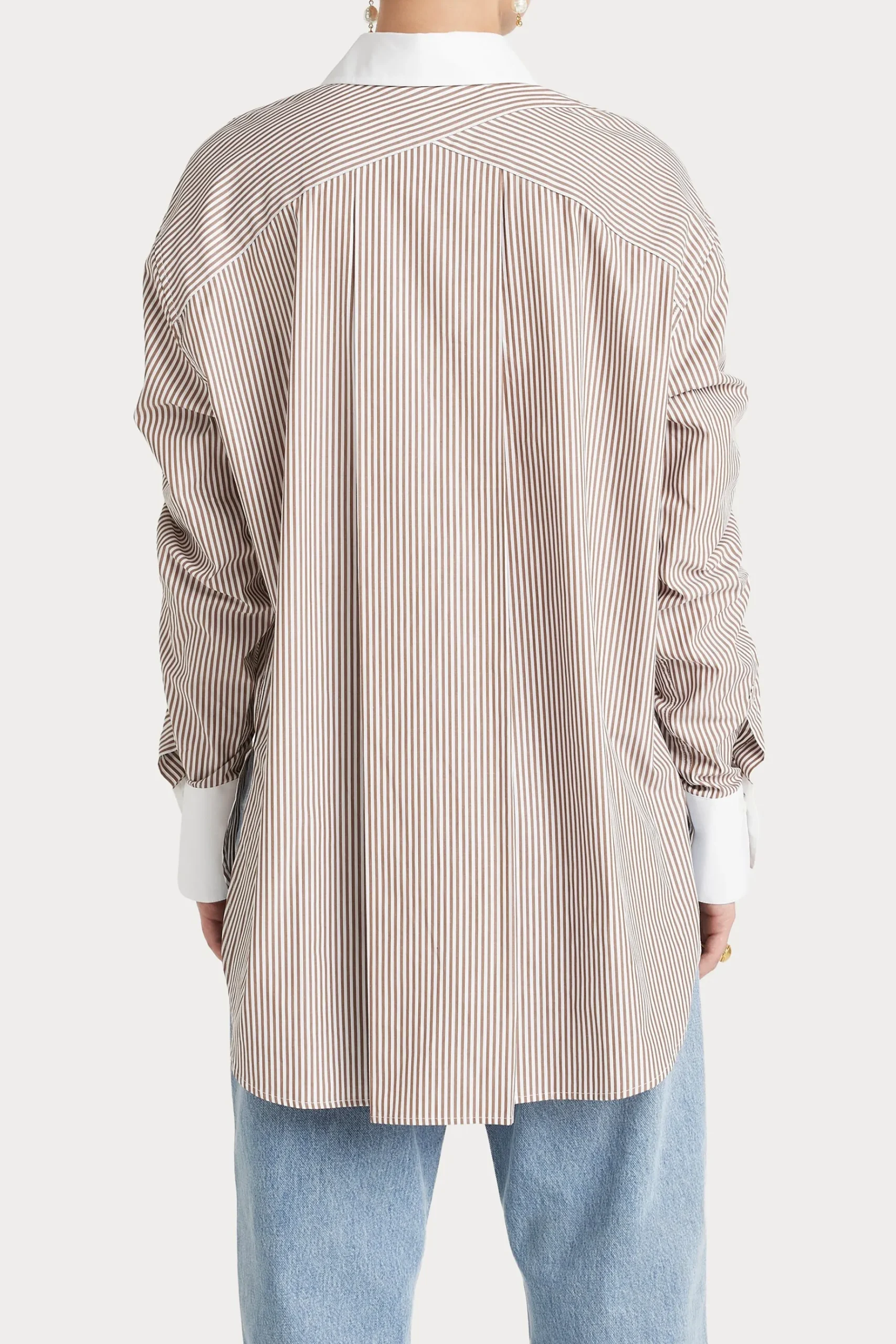 Tops-HUSK LUCY SHIRT - Camel Wht CamelWht