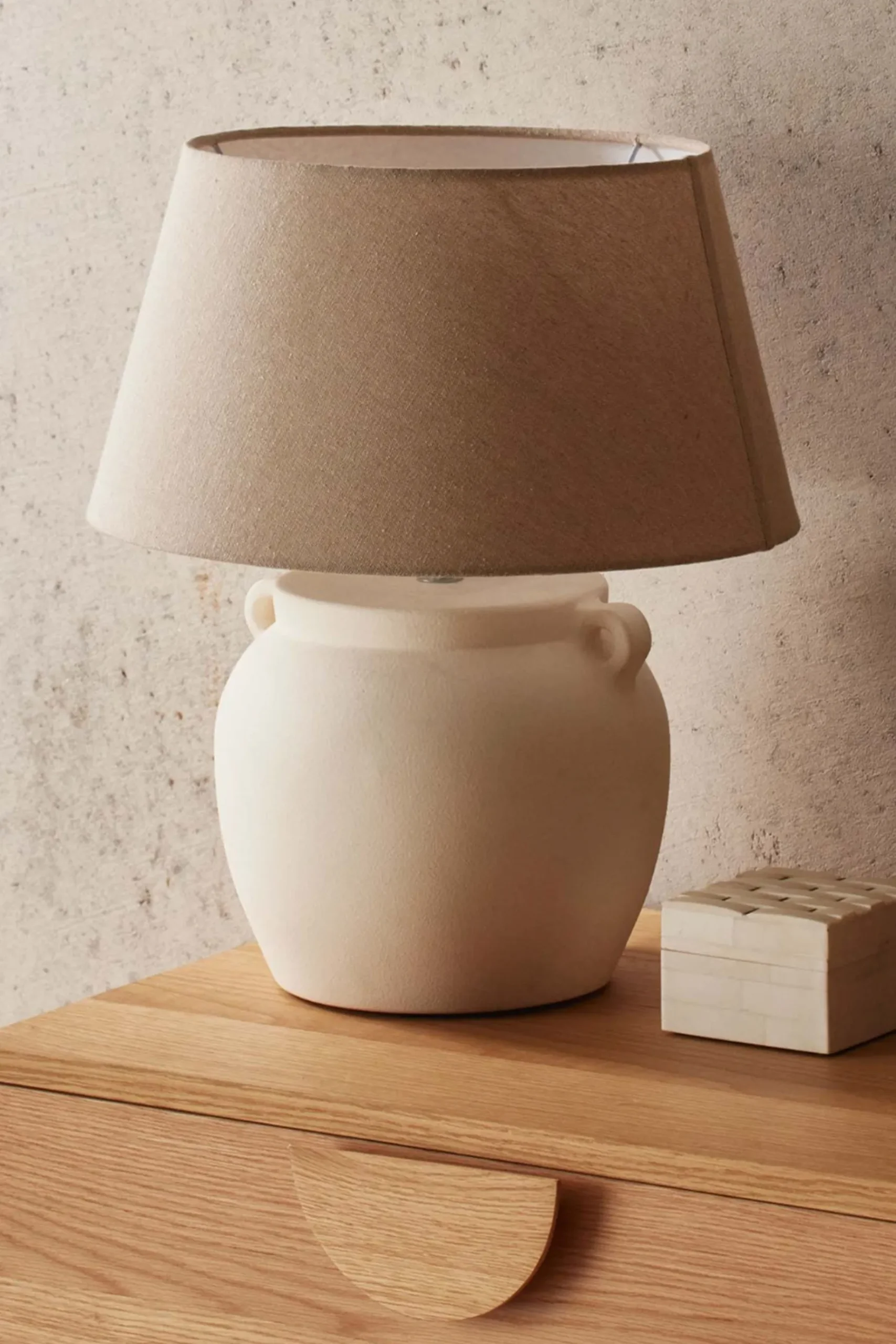 Furniture, Lighting & Mirrors-HUSK Lugo Lamp - White