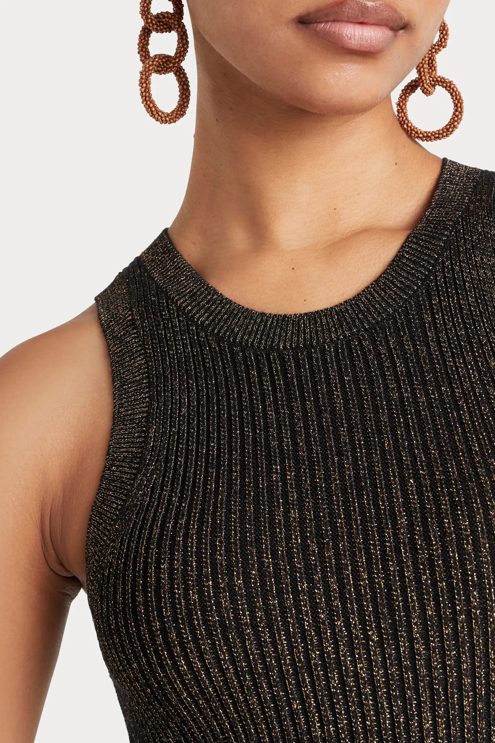 Knitwear-HUSK TANK - Lurex