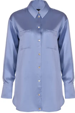 Tops-HUSK LYON SHIRT - Sky