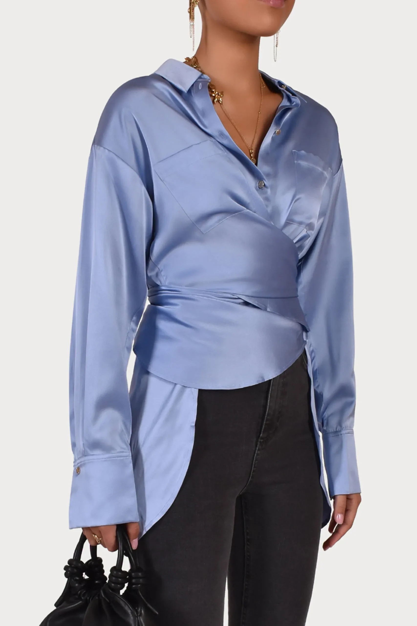 Tops-HUSK LYON SHIRT - Sky