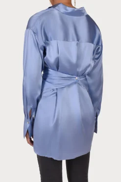 Tops-HUSK LYON SHIRT - Sky
