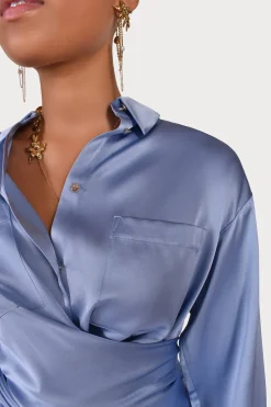Tops-HUSK LYON SHIRT - Sky