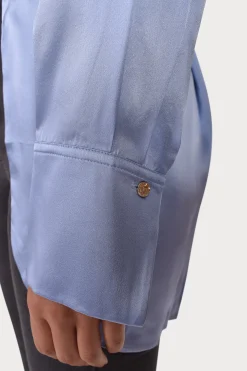 Tops-HUSK LYON SHIRT - Sky