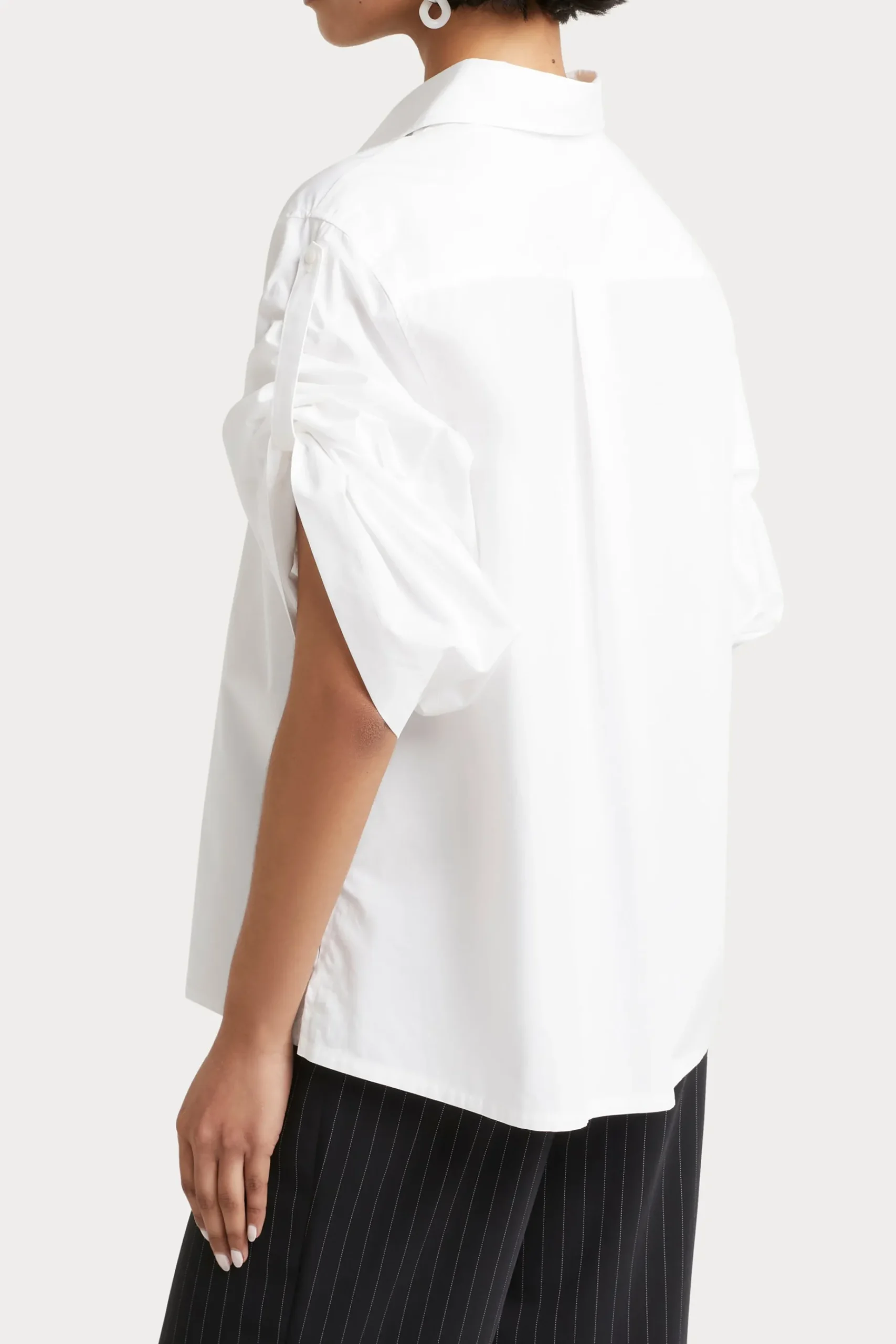 Tops-HUSK Martine shirt - White