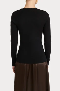 Knitwear-HUSK MERINO CREW - Black