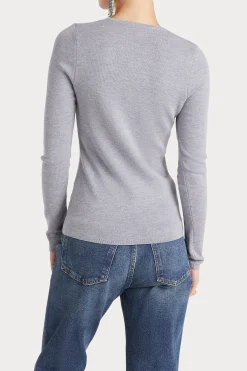 Knitwear-HUSK MERINO CREW - Grey Marle GreyMarle