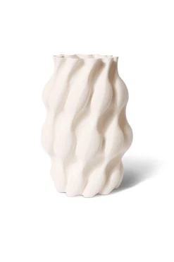 Vases & Planters-HUSK Mieke Vessel - Ivory