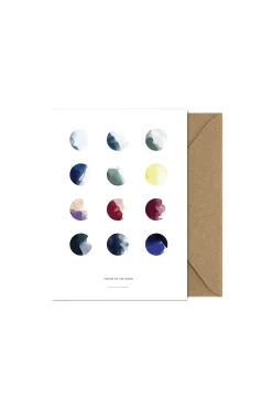 Cards-HUSK Moon Phases - Multi Coloured MultiColoured