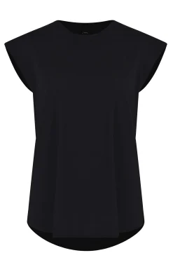 Tops-HUSK Muscle tee - Black