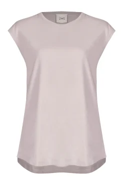 Tops-HUSK Muscle tee - Putty
