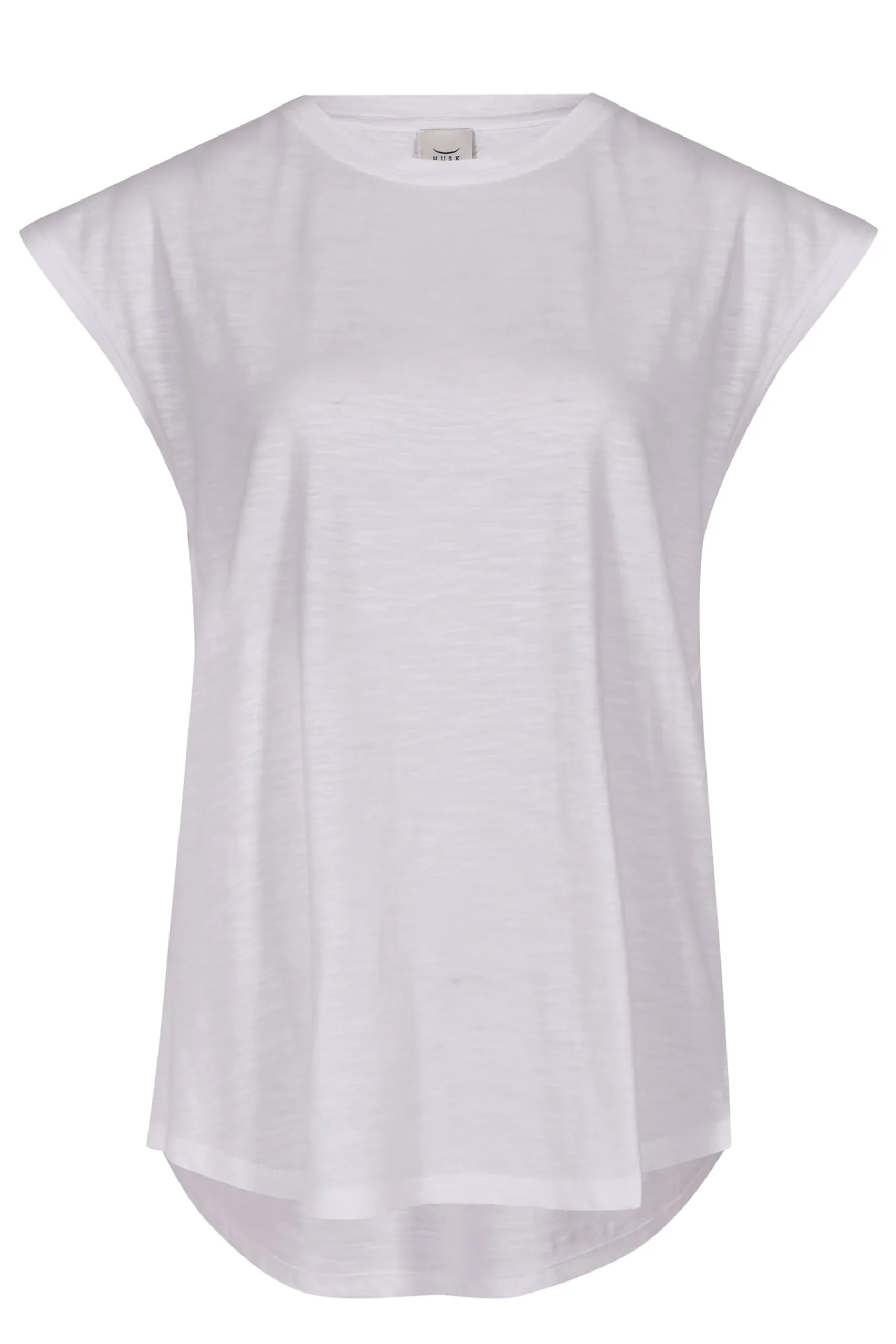 Tops-HUSK Muscle tee - White