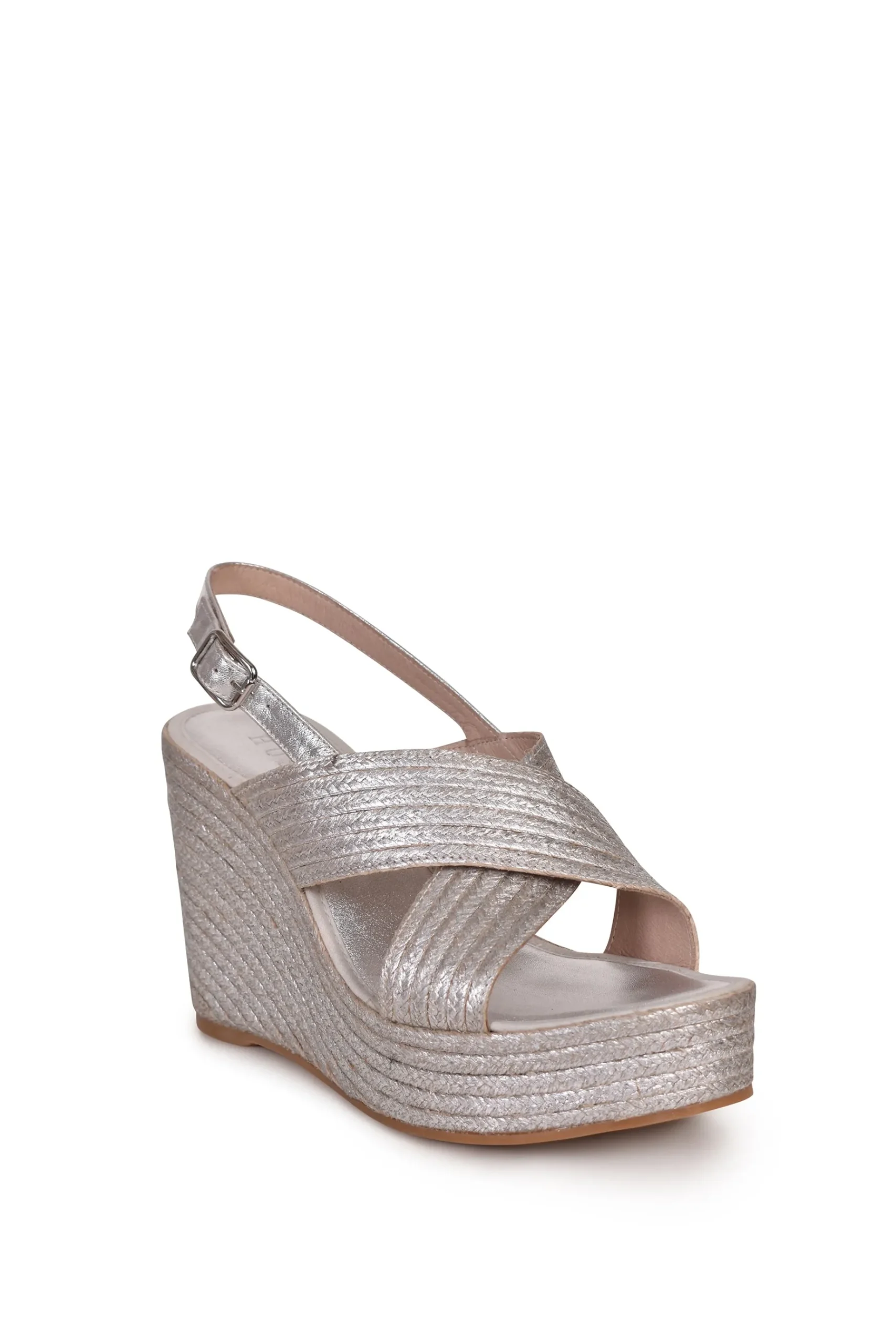 Shoes-HUSK MYA ESPADRILLE - Silver