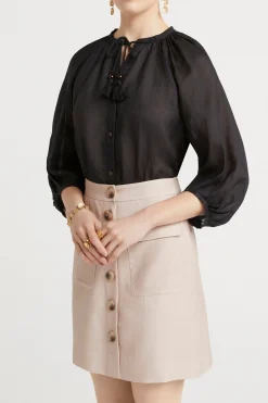 Tops-HUSK Mya top - Black