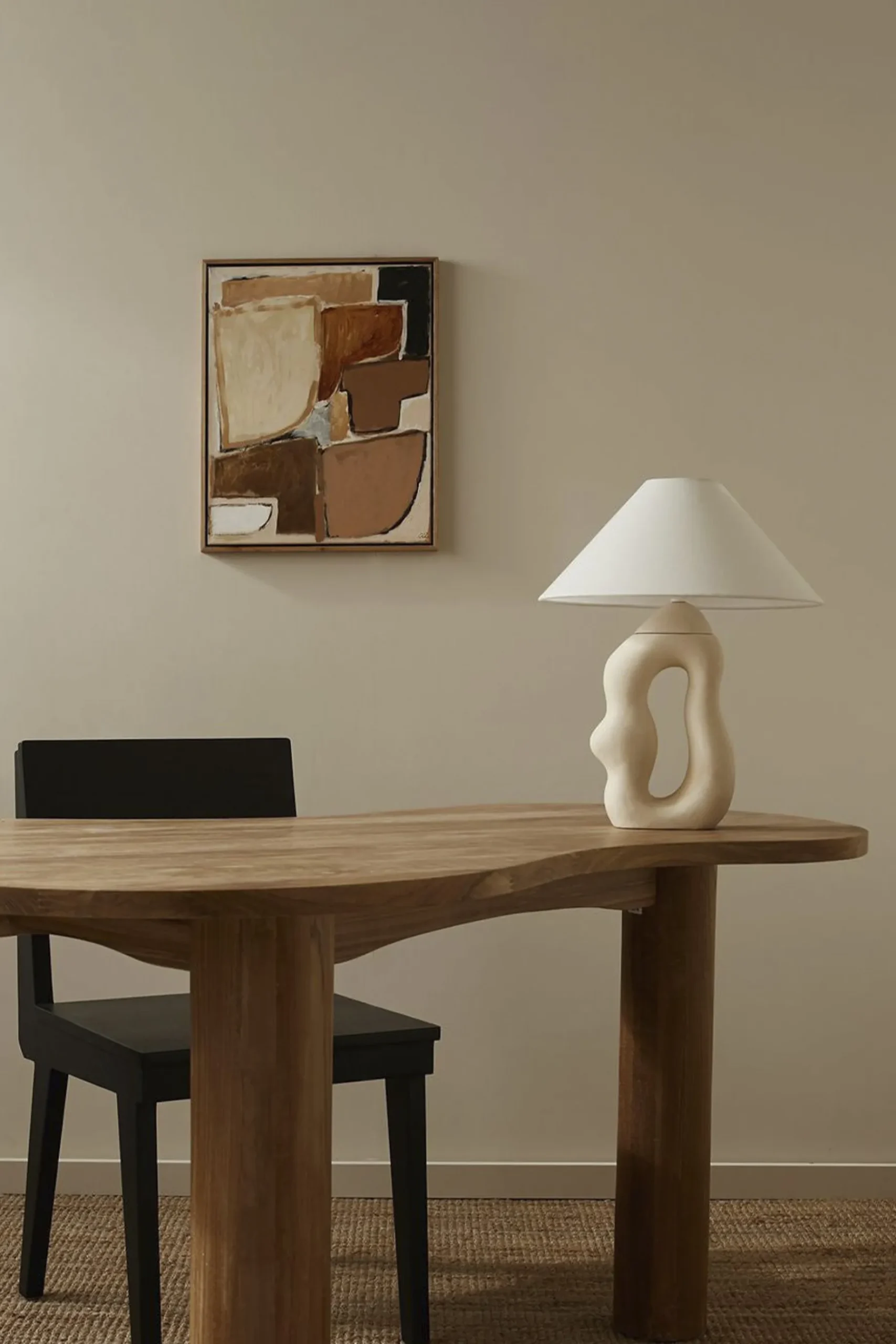 Furniture, Lighting & Mirrors-HUSK Norma Lamp - Clay