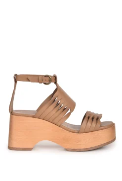 Shoes-HUSK PIA CLOG - Camel