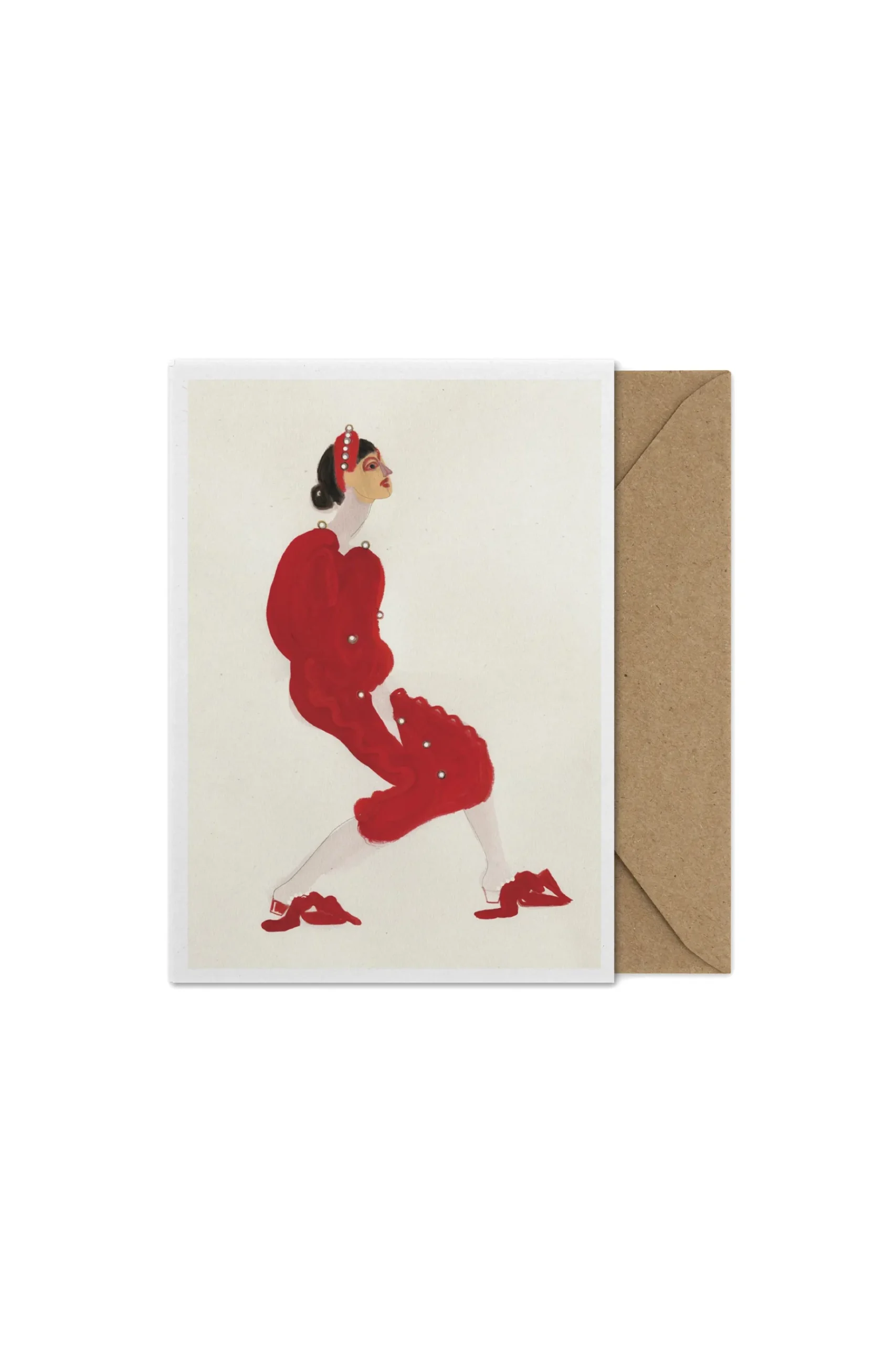 Cards-HUSK Red Pearls - Multi Coloured MultiColoured
