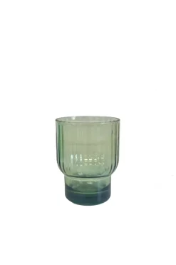 Tableware & Trays-HUSK Ribbed Tumbler - Green