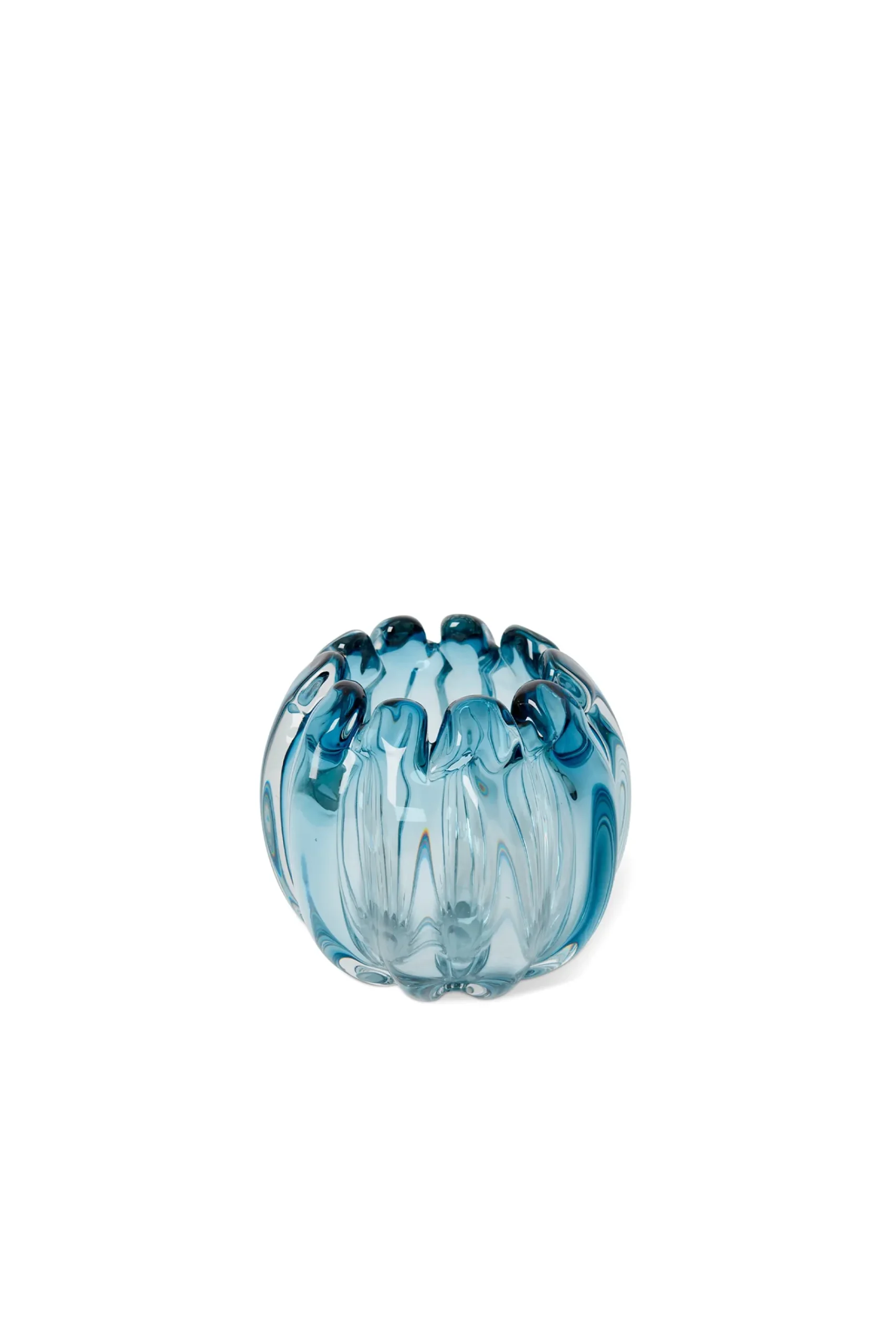 Vases & Planters-HUSK Round Thandie - Blue