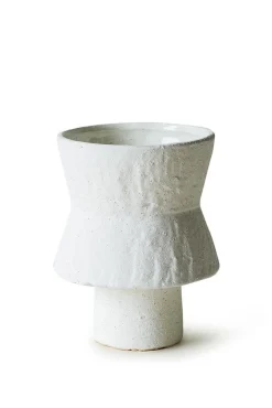 Vases & Planters-HUSK Sascha Vase - White