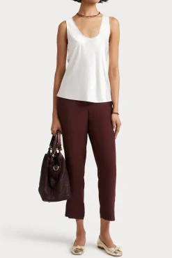 Tops-HUSK Satin cami - Oyster