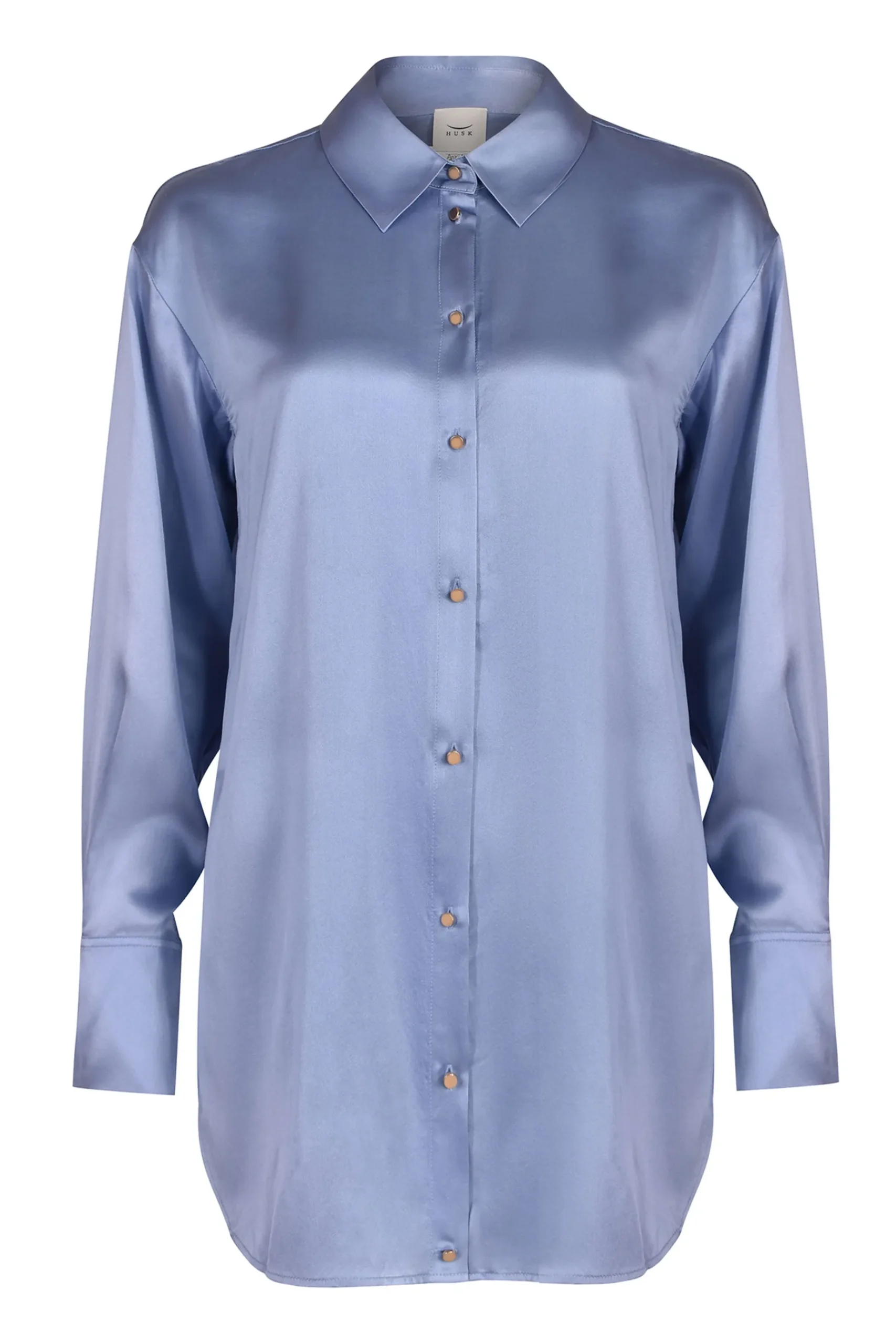 Tops-HUSK Selena shirt - Sky